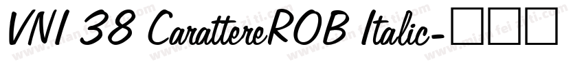 VNI 38 CarattereROB Italic字体转换